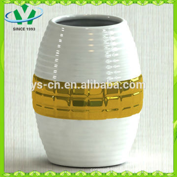 Electroplate Modern Style Gild Vaso Cerâmico Para decoração de casa